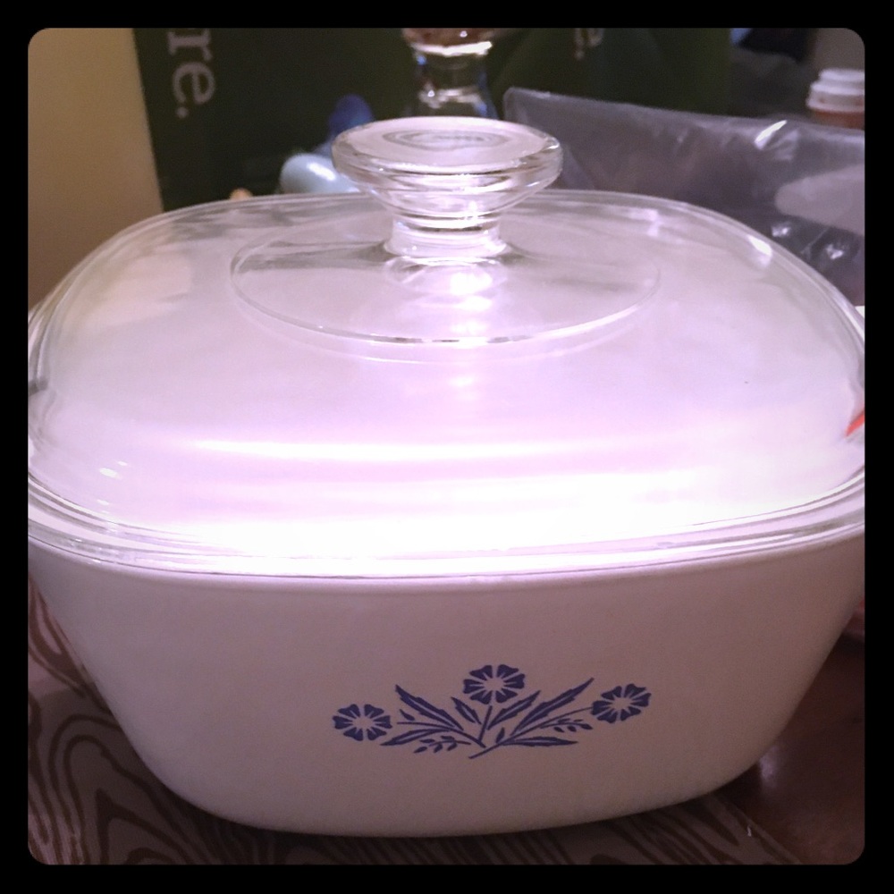 Vintage Cornflower Corningware Baking Dish